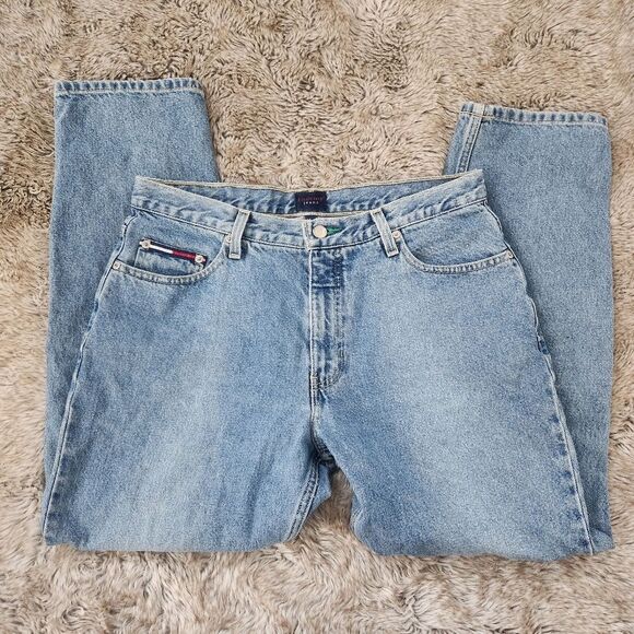 Tommy Hilfiger Tommy Jeans Vintage 1990s Straight Leg Mom Jeans Size 13 - Picture 1 of 10